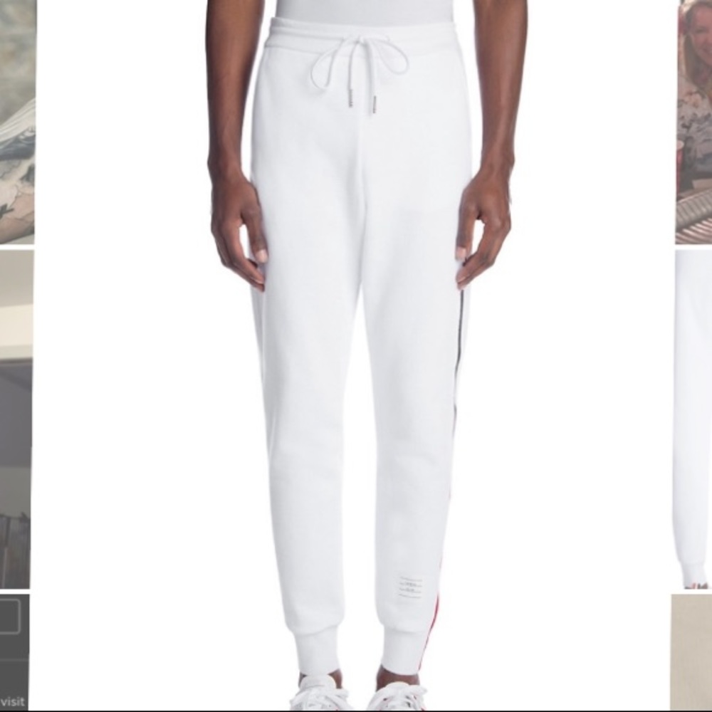 Thom Browne White Joggers